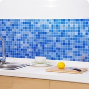 Removable Mosaic Wallpaper for Bathroom Wall Decor Waterproof Heat-Resistant Self Adhesive Wallpaper for Kitchen Backsplash Peel and Stick Tile Wall Decals - 17.7*78.7inches