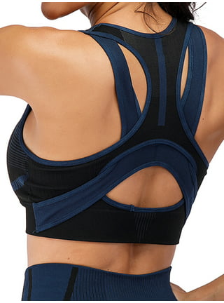 DODOING One Shoulder Sports Bra for Women One Strap Sports Bra Removable  Padded Sports Bra with Hollow Out Design Training Yoga Active Bra
