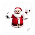 thumbnail image 1 of Removable Peel and Stick Wall Decals Featuring Festive Santa Claus with Holiday Toilet Paper Rolls, Waterproof Vinyl Wall for Bathroom, Living Room, and Bedroom, Christmas Window, 1 of 3