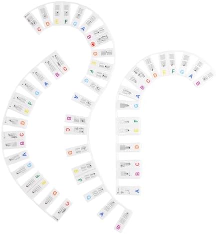 Removable Piano Key Stickers for 88 Key Full Size, Cuttable Note Labels ...