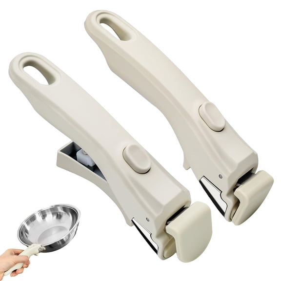 Removable Pot Handle 2PCS, Detachable Replacement Handle for Pots and Pans, Universal Replacement Compatible with Most Cookware, Durable and Heat-Resistant