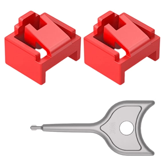 Removable RJ45 Port Lock Security Plug With Key Dust Cap For Networking Physical Protections Unauthorized Access Prevention