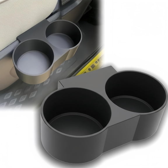 Removable Rear Seat Cup Holder for VW ID. Buzz, Backseat Drink Holder Organizer with Easy Install Design for Family Road Trips