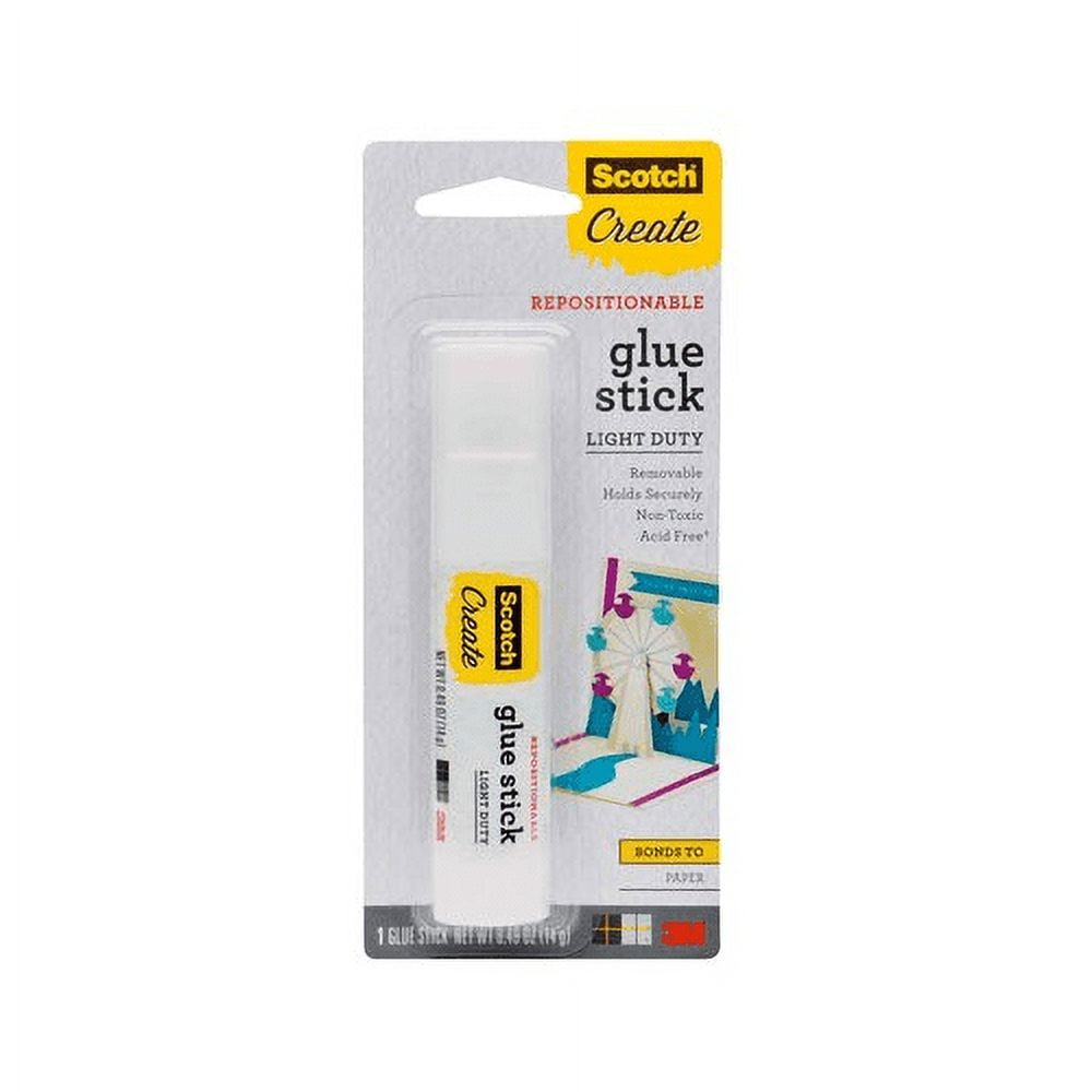  Removable Restickable Glue Stick, .49oz, Repositionable Stick,  3-PACK : Arts, Crafts & Sewing