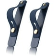 thumbnail image 1 of Removable and Reusable Cell Phone Grip Strap, Telescopic Finger Kickstand Bracket Universal Silicone Phone Holder Stand and Portable Finger Loop for Most Smartphones Case (Navy), 1 of 5