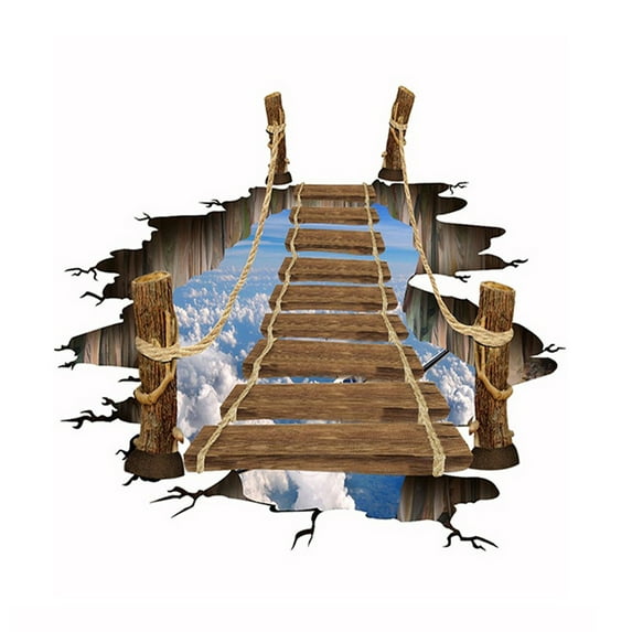 Removable Self-Adhesive Waterproof 3D Wall Decor Decals Floor Stickers For Kids Bedroom Ceiling Living Room Nursery