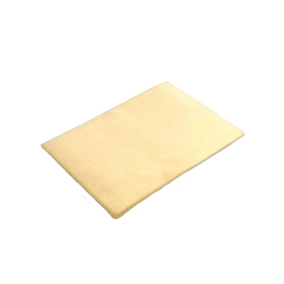 Removable Self-Warming Pet Bed Mat, Thick Lamb Wool Thermal Pad for Constant Heat without Electricity, Brown