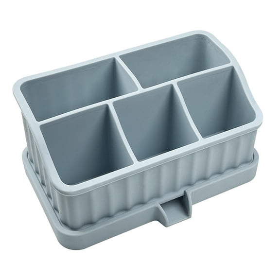 Removable Silicone Bathroom Storage Box: Flexible, Sturdy and Non-slip