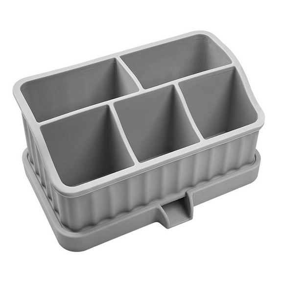 Removable Silicone Bathroom Storage Box: Flexible, Sturdy and Non-slip