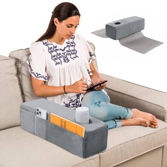 Removable Sofa Armrest Storage Organizer with Cup Holder