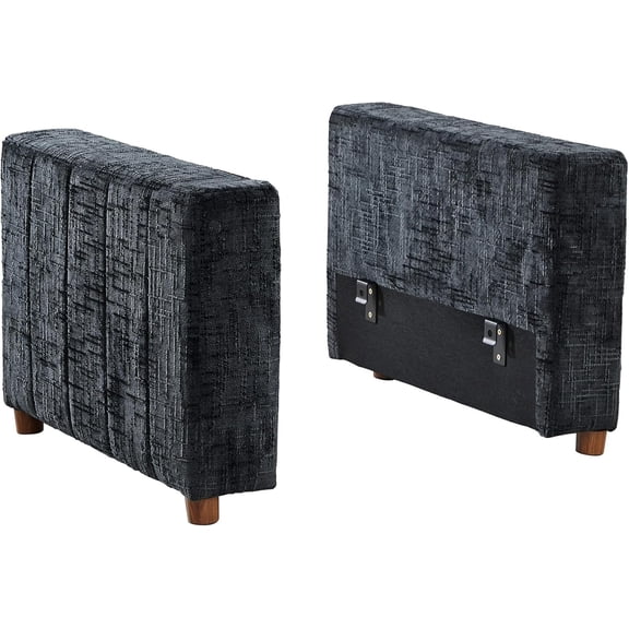 Removable Sofa Armrests, 7" Wide Modular Sofa Couch Insert Armrest (Armrest, Charcoal)