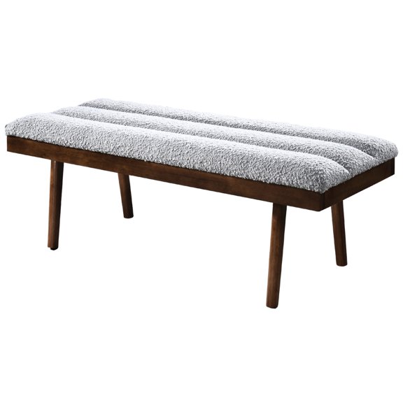 Removable Solid Wood Legs | Mid - Century Bench for Office | Practical and Attractive Furniture