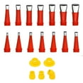 Removable Stainless Steel Caulking Nozzle 19 Piece Set For Bathroom