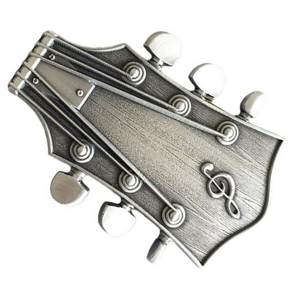 Removable Steel-String Buckles Antique Music Belt Buckles Unique Styles Versatiles for Music Lovers