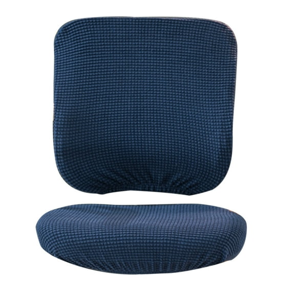 Removable Stretch Soft Protective Cover Office Computer Chair Covers Dark Blue