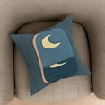 thumbnail image 1 of Removable Sunflower Decorative Pillow 18x18 Inch for Couch and Bed - Soft Scandinavian Throw Pillow with Detachable Cover,Navy, 1 of 6