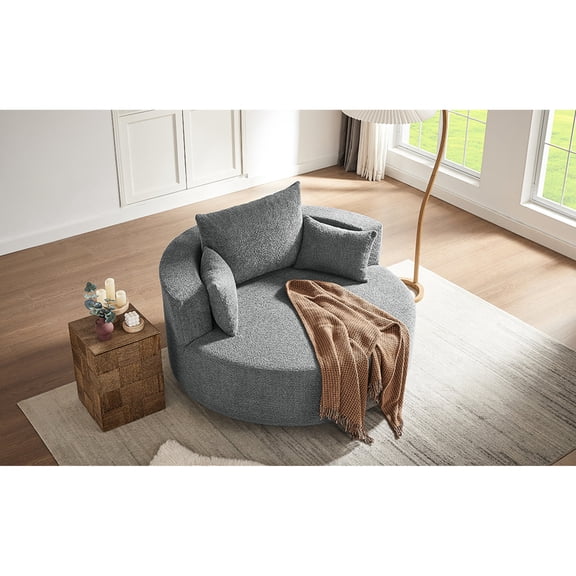 Removable Throw Pillows, Spacious Seat / Supportive and Roomy Seating in Living Space