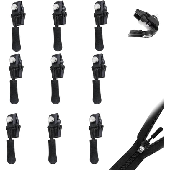 Removable Universal Zipper Repairer, Zipper Repair Kit Universal Zippers Fixer, Zippers Pull Replacement, for Clothes, Backpacks, Jackets, Tents, Luggage, Jeans & More