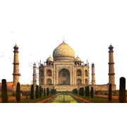 Removable Vinyl Home Art Taj Mahal Mausoleum Decor Design Mughal Emperor Shah Jahan Tomb Wall Decal | 19 x 30 Beroom Living Room Mosque Mumtaz Mahal Tomb Yamuna River Adhesive Decoration Sticker
