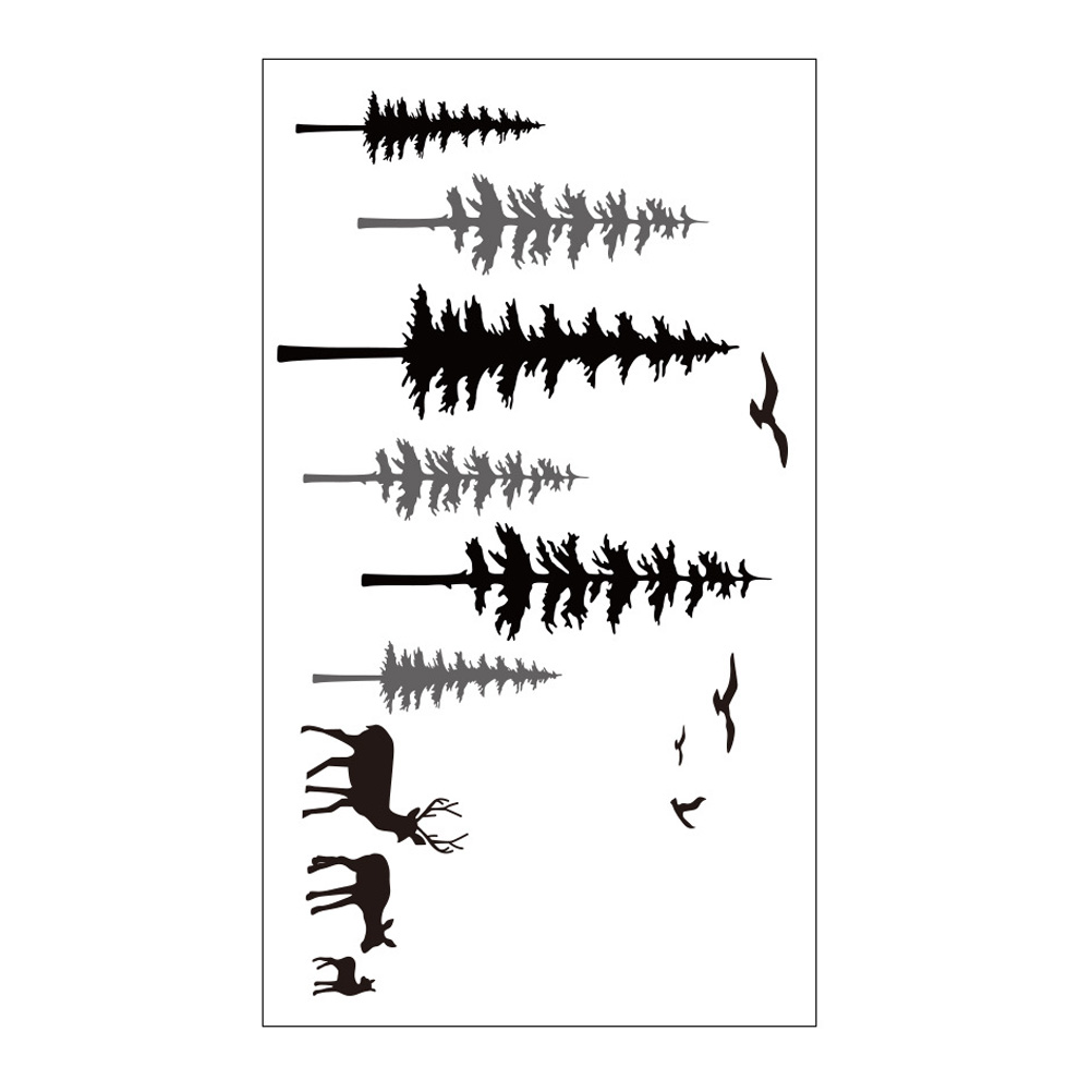 Removable Wall Stickers Selfadhesive Adorn Forest Decal Animal