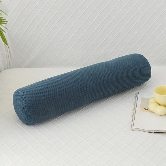 Removable Washable Round Bolster Pillow With Insert, Ergonomic Cushion For Side Sleeping And Leg Support, Soft Pillow For Sofa, Bed And Living Room, 15.7*5.9 inch