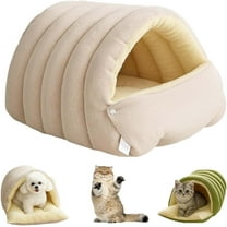 Removable and Washable Winter Closed-Off Cat Bed with Cover,360° Nesting Design Sleeping Nest,Cotton Cozy Monster Small Dog Cave & Indoor Cats Cave for Kittens & Dogs All-Season Use