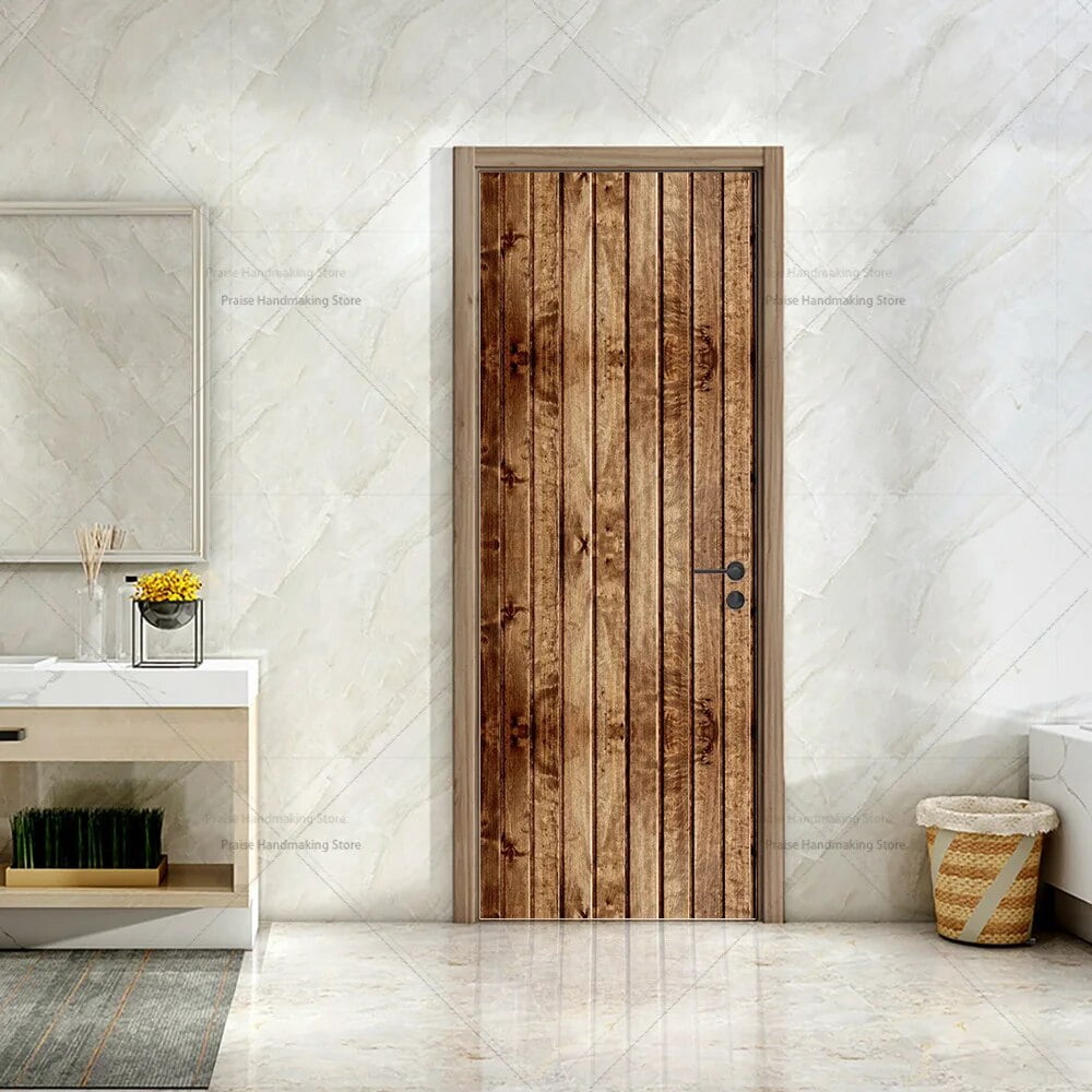 Removable Waterproof Self-adhesive Complete Set of Door Stickers House ...