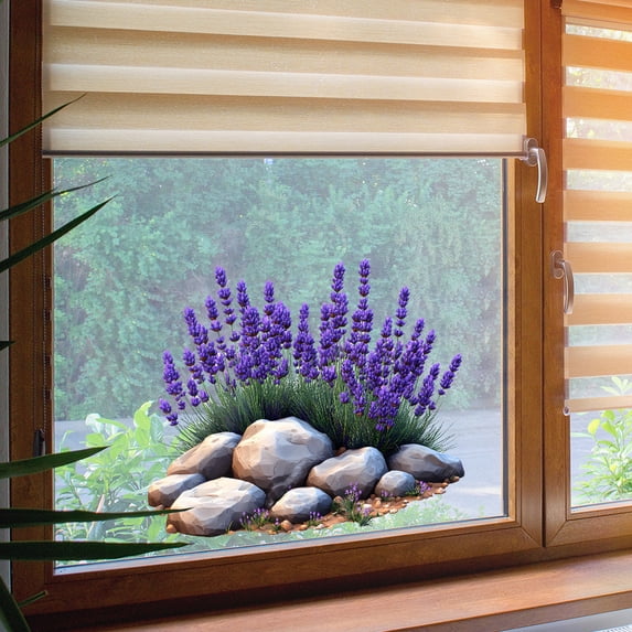 Removable Window Film Privacy Glass Stickers Decorative Cling for Home Office Balcony Bathroom Window Decoration Static Cling Window Coverings