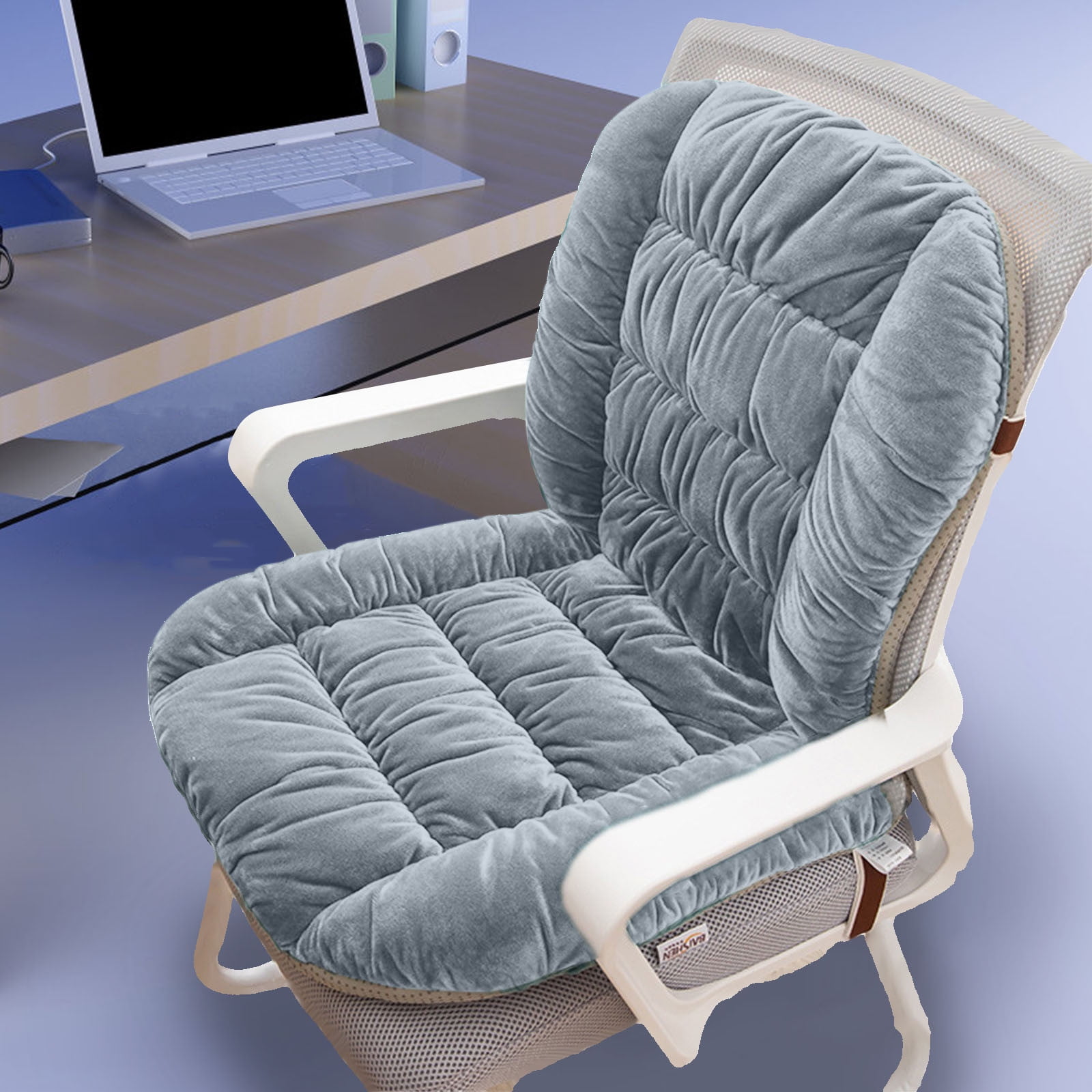 Removable Winter Seat Pad with Thick Backrest Support for Office and ...