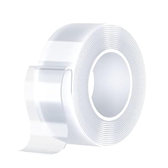 Removable waterproof double-sided tape heavy-duty, transparent nano tape, multi-purpose tape for carpet mats/pasting items/photo frames/craft wall hanging, wall adhesive tape