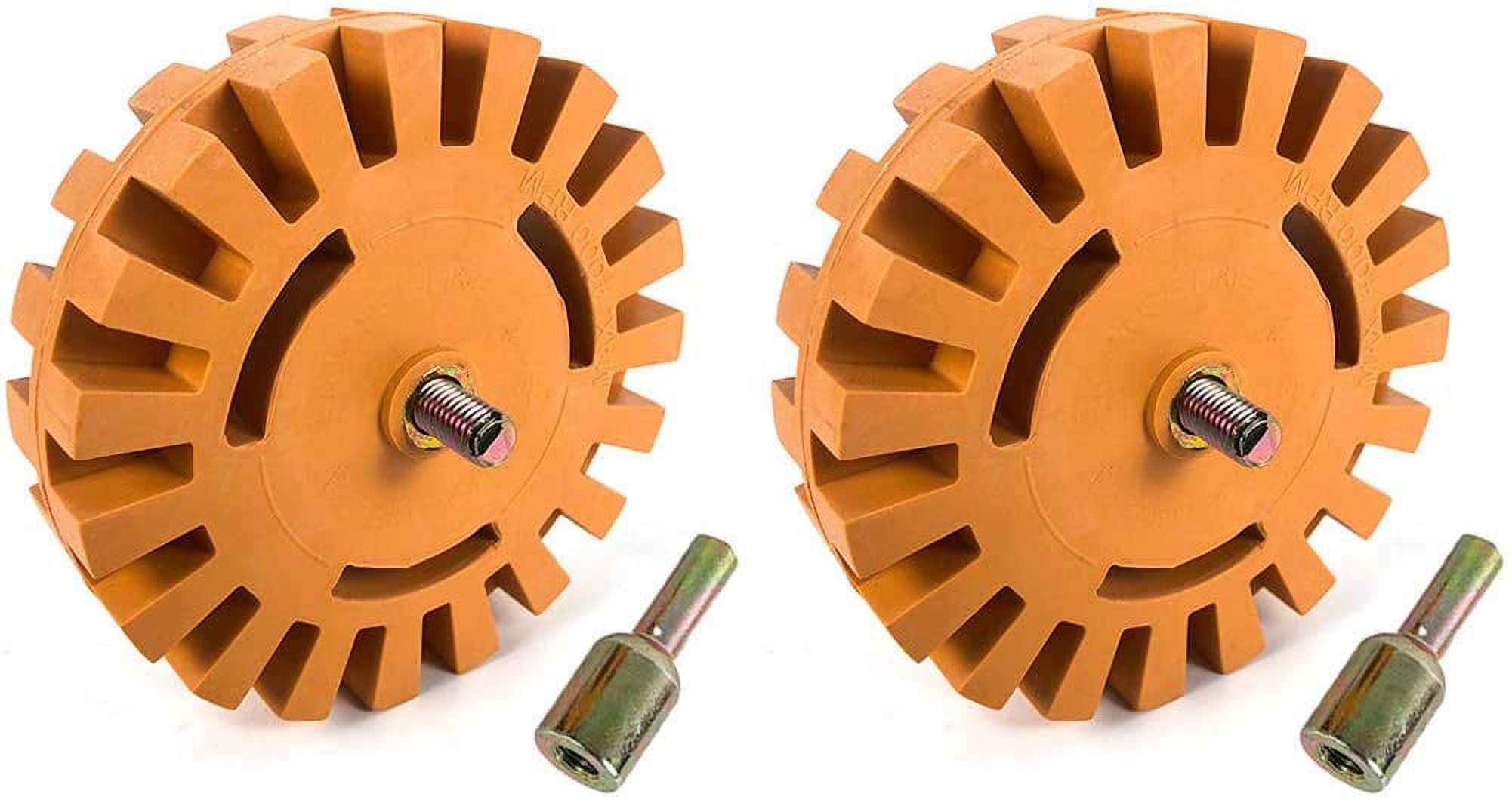 Removal Eraser Wheel Tool Kit, 2 Pack 4 Inch Rubber Power Drill