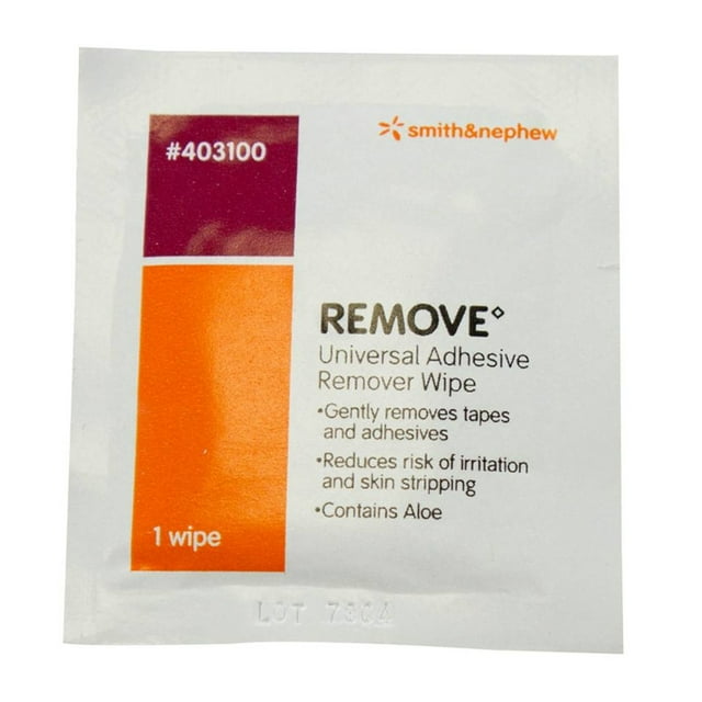 Remove Adhesive Remover Wipe 403100, 50 Ct