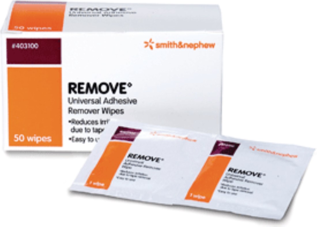 Remove Adhesive Remover Wipes [403100] 50 Ea, Multi-color|White|Orange