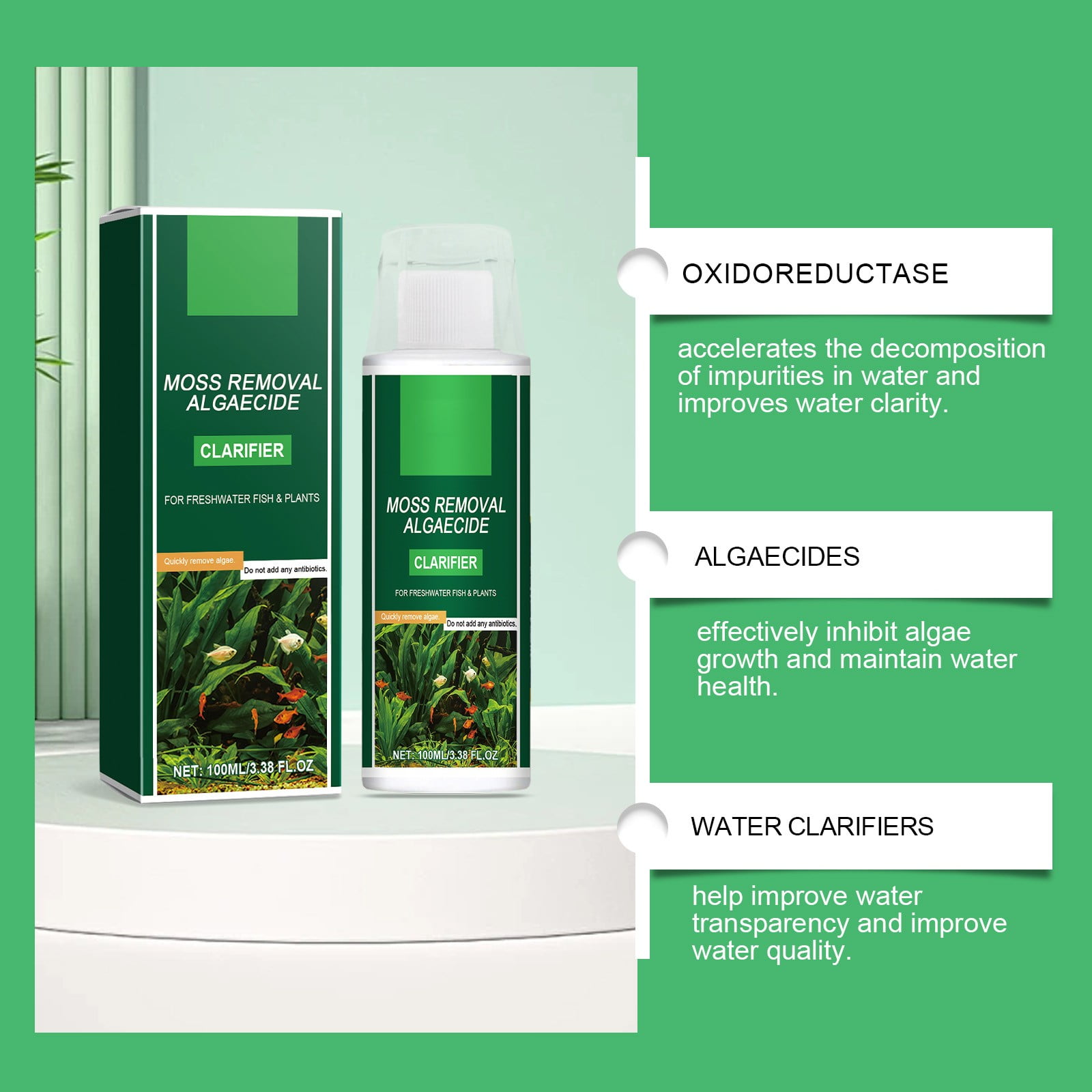 Remove Algae Agent, Remove Moss Potion, Remove Water Grass, Purify