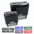 thumbnail image 1 of Remove From Mailing List Self-Inking Rubber Stamp Ink Stamper for Business Office - Green Ink - Large 2-2/4 Inch, 1 of 7