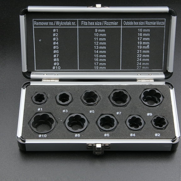 Remove Machine,Socket Removal Bolt Socket Broken Bolt 10pcs Removal Tool Bolt Remove