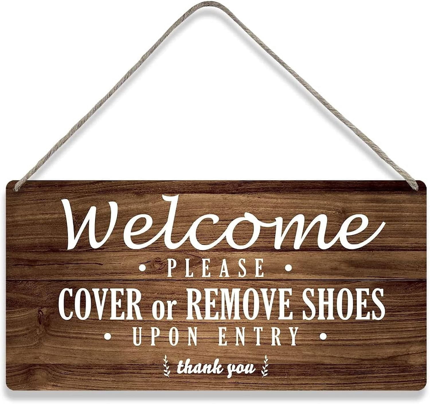 Remove Or Cover Shoes Migumutu Country Style Wooden Sign - 12 x 8 Inch ...