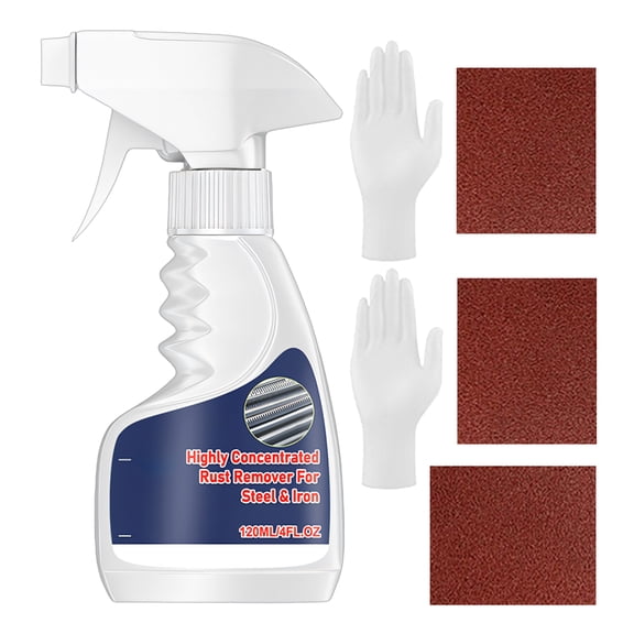 Remove Rust Agent Sprayer Fast Acting Rust Remover for Car Boats, Kitchens, Bathrooms Multipurpose Rusts Cleaner