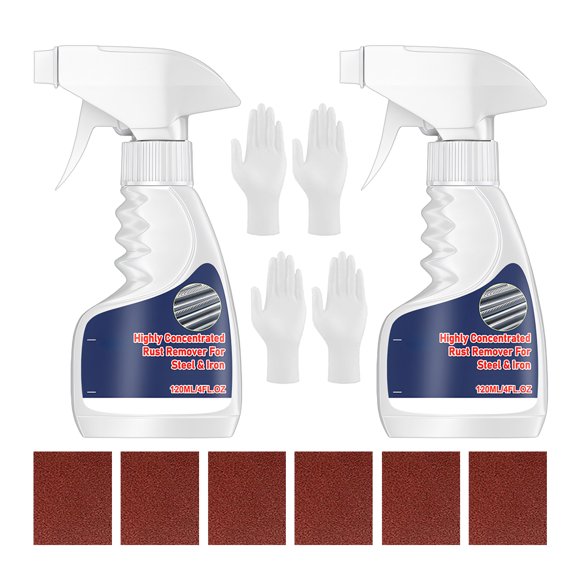 Remove Rust Agent Sprayer Fast Acting Rust Remover for Car Boats, Kitchens, Bathrooms Multipurpose Rusts Cleaner