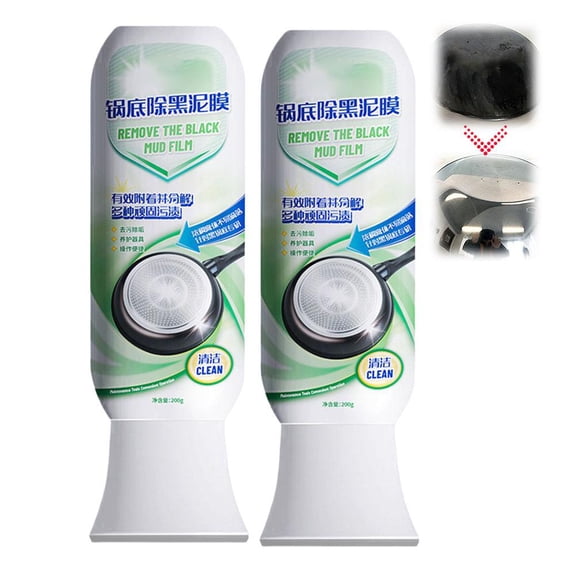 Remover Black Stain Remover for Pots & Pans,Remove Black Seaweed Mud Film for Pot,Stainless Steel Cookware Cleaner Household Kitchen Cleaning for Various Cookware,No Damage To Pots