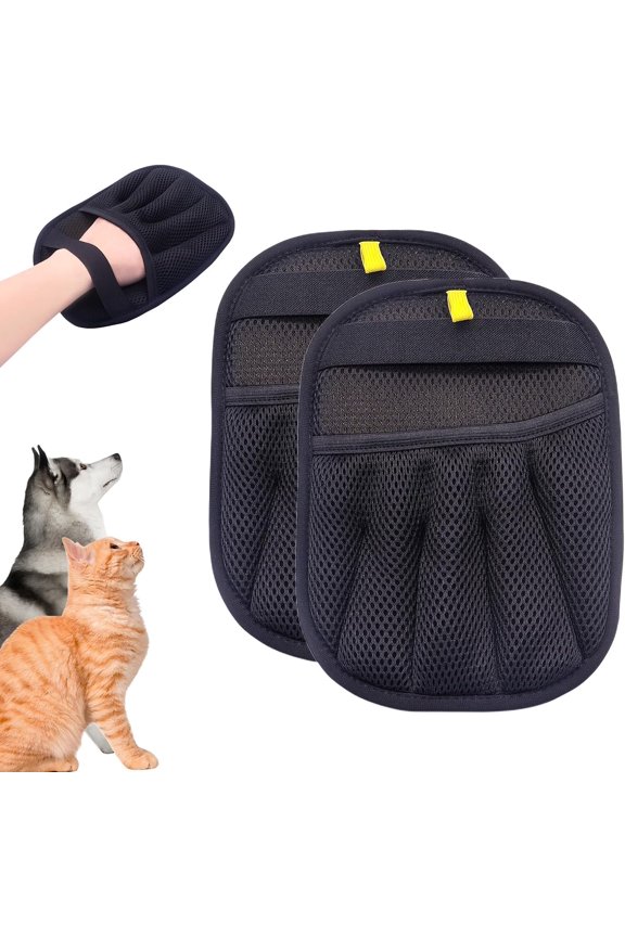 Remover Electrostatic Gloves, Removal for Cats & Dogs, Gloves, Removal Mitt, Cleanup for Furniture, Clothing, and Upholstery, (2pcs)
