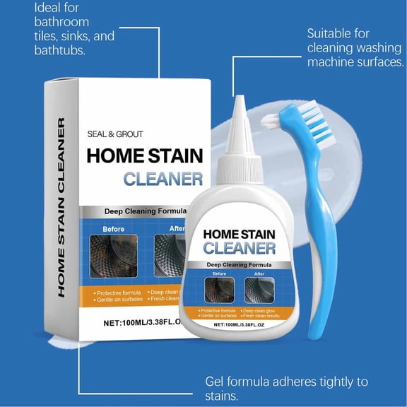 Remover Gel, Washing Machine Cleaner For Washing Machine Seal, Front Loader Washer Mold Remover, Refrigerator Strips, Tile, Home Kitchen Sinks, Toilet, Bathroom (3.38oz)