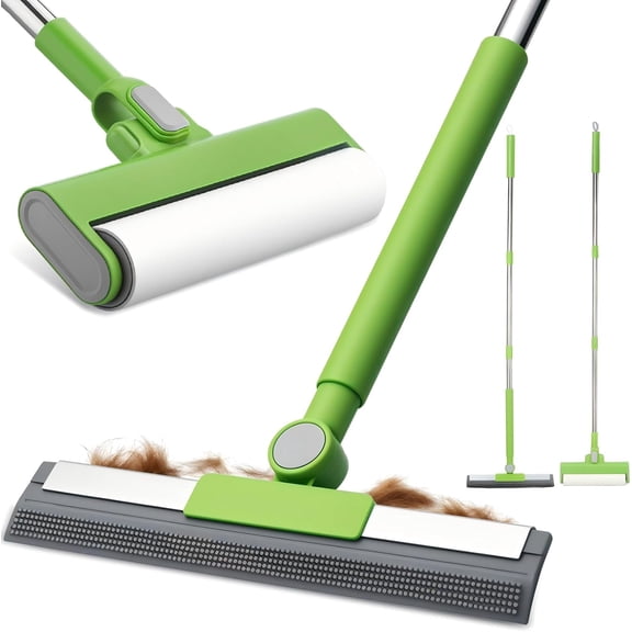Remover Kit - Including Carpet Rake & Large Lint Roller, 2 in 1      Rakes Scraper Carpet Broom for Carpets, Rugs, Mats, Pet Beds