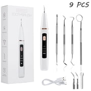 Remover for Teeth, Electric Dental Calculus Remover Teeth Cleaning Kit with 4 Remover Tool & 3 Adjustable Modes Teeth Cleaner