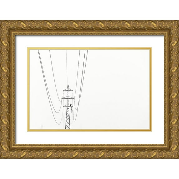 Rems, Kristjan 32x23 Gold Ornate Wood Framed with Double Matting Museum Art Print Titled - Balance