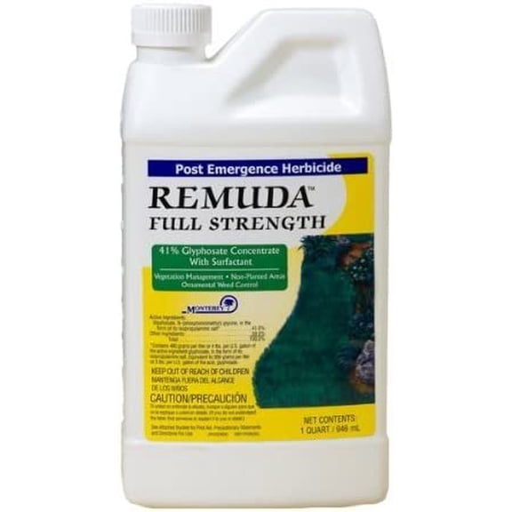 BFG Supply Remuda Weed And Grass Killer - Full Strength Glyphosate Herbicide - Quart