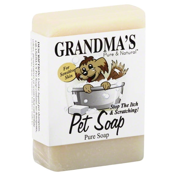 Grandmas Pet Soap Bar - 40 Oz Odor Control Wash With No Detergens, Dyes Or Fragrances - 67022