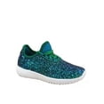 thumbnail image 1 of Remy-18k Youth Girl's fashion Flat Lace Up Light weight Glitter Sneaker Athletic Shoes, 1 of 2