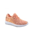 thumbnail image 1 of Remy-18k Youth Girl's fashion Flat Lace Up Light weight Glitter Sneaker Athletic Shoes, 1 of 2