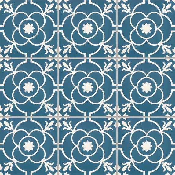 Remy 8-in x 8-in Pattern Field Tile in Brigette 5.28sf per box